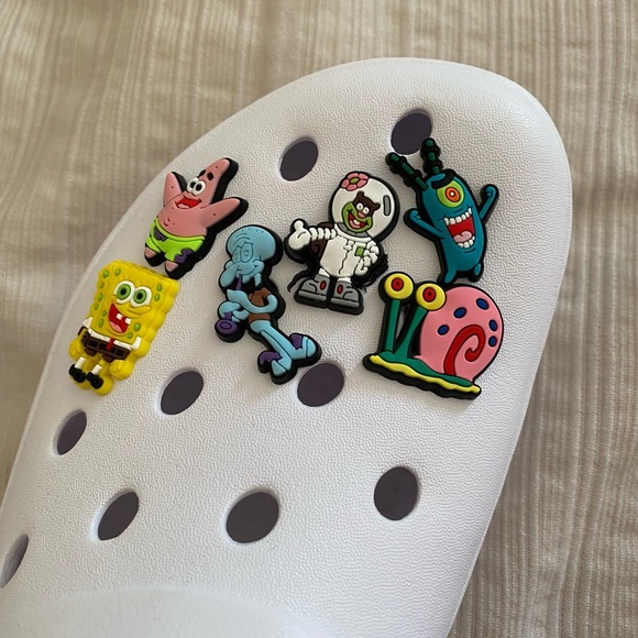 Set of Sponge Bob Shoe Charms for Shoes - Picture 1 of 4